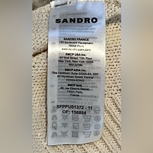 SALE NWT - Sandro "Baby Oil" Knitted Relaxed Fit Sweater Size Small - Picture 5 of 6